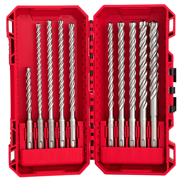 Milwaukee SDS Plus MX4 4-Cut Drill Bit 10PC Set 49323557