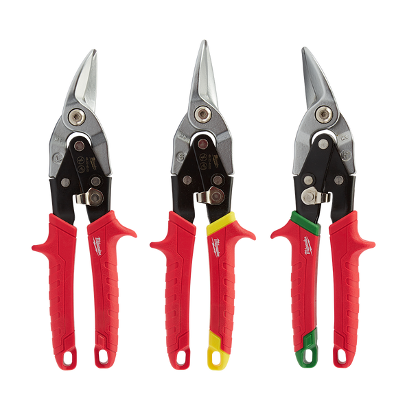 Milwaukee 3pce Tin Snips Set 48224533