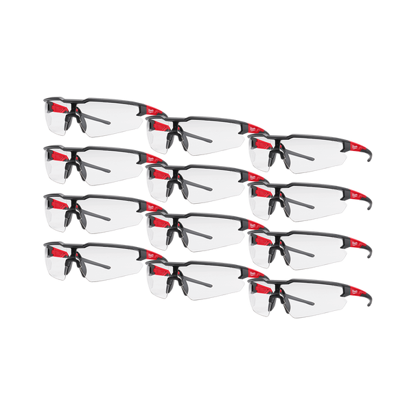 12PC CLEAR SAFETY GLASSES 48732900A