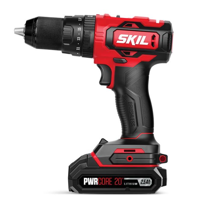 Skil 20V BRUSHLESS 13MM HAMMER DRILL KIT