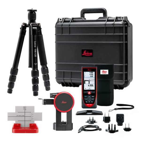 Leica Disto S910 Package includes TRI120 Tripod, FTA360-S and hard case