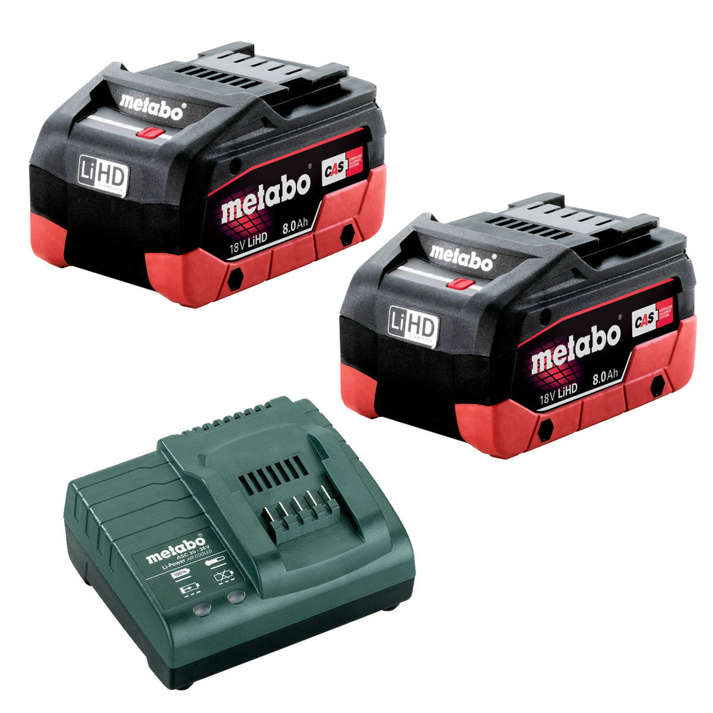 Metabo 18V 8.0Ah LiHD Battery / Charger Kit AU32100098