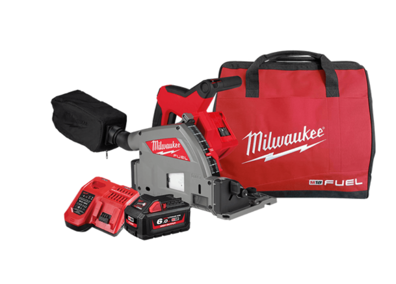 Milwaukee 18V 6.0Ah Li-ion Cordless Fuel 165mm (6-1/2") Track Saw Combo Kit  M18FPS55-601B