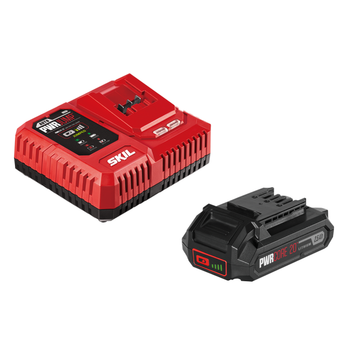 SKIL PWRCORE™ 20V 2.5Ah Battery & Charger Kit CB7563E-10