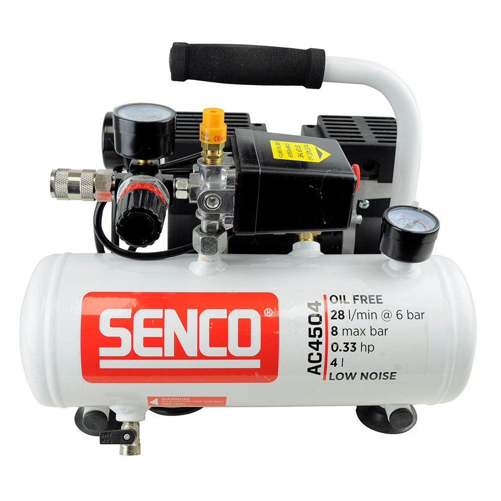 SENCO 0.33HP 4L Oil Free Direct Drive Air Compressor - AC4504