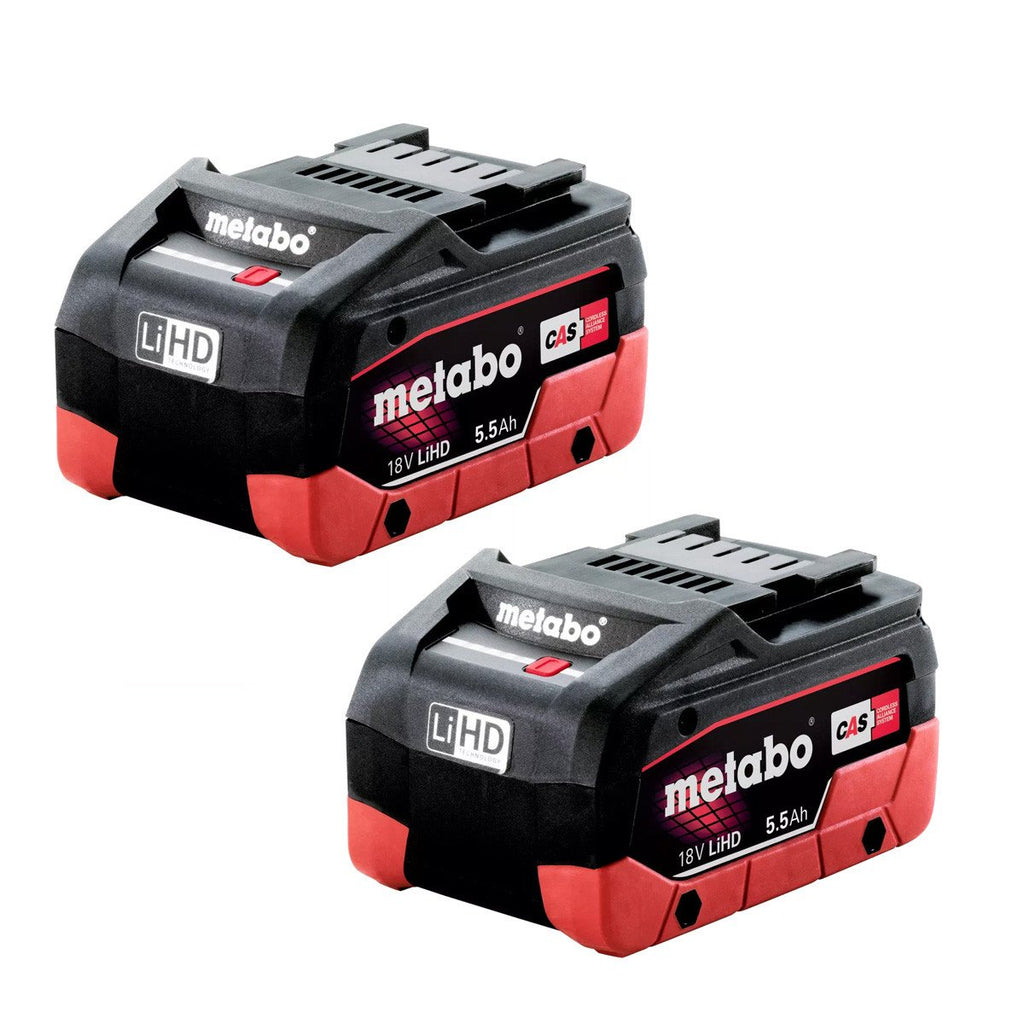 Metabo 18V LiHD Battery Twin Pack 5.5Ah AU32102550