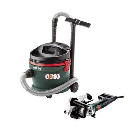 Metabo 1900W MFE 40 Wall Chaser and 1200W ASA 32L Vacuum Cleaner AU60010050