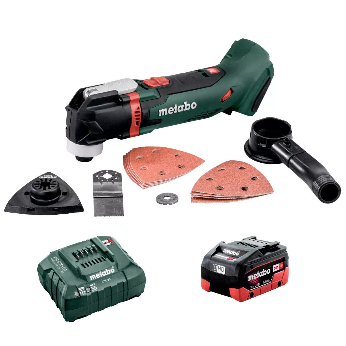 Metabo 18V Multi Tool with Accessories Set MT 18 LTX 5.5Ah Set AU61302115