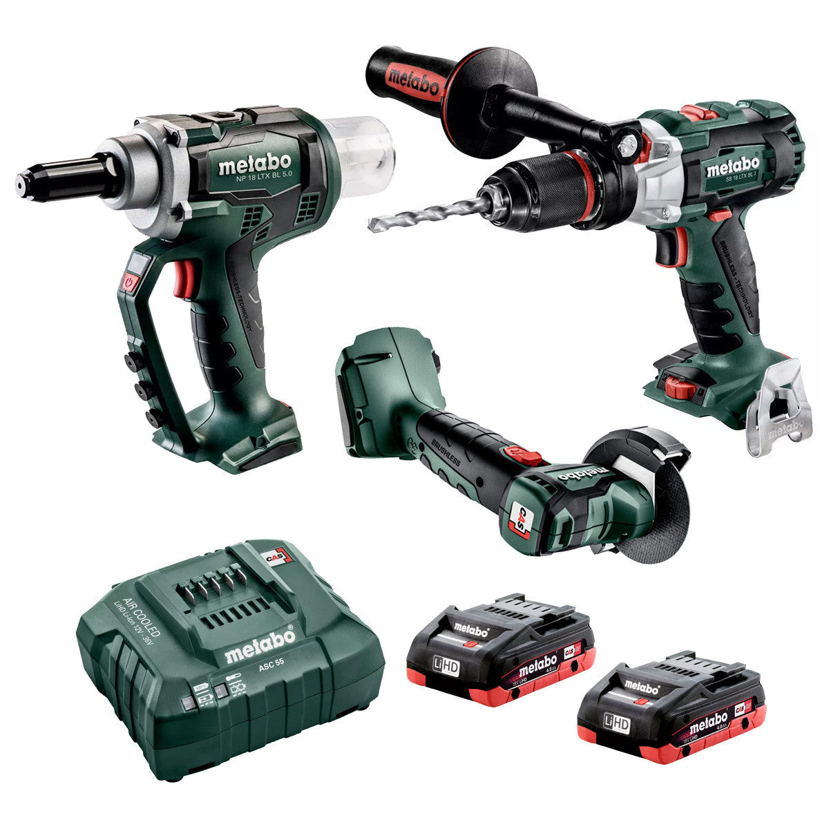 Metabo 18V 3 Piece 4.0Ah Combo AU68307040 Omer Tools