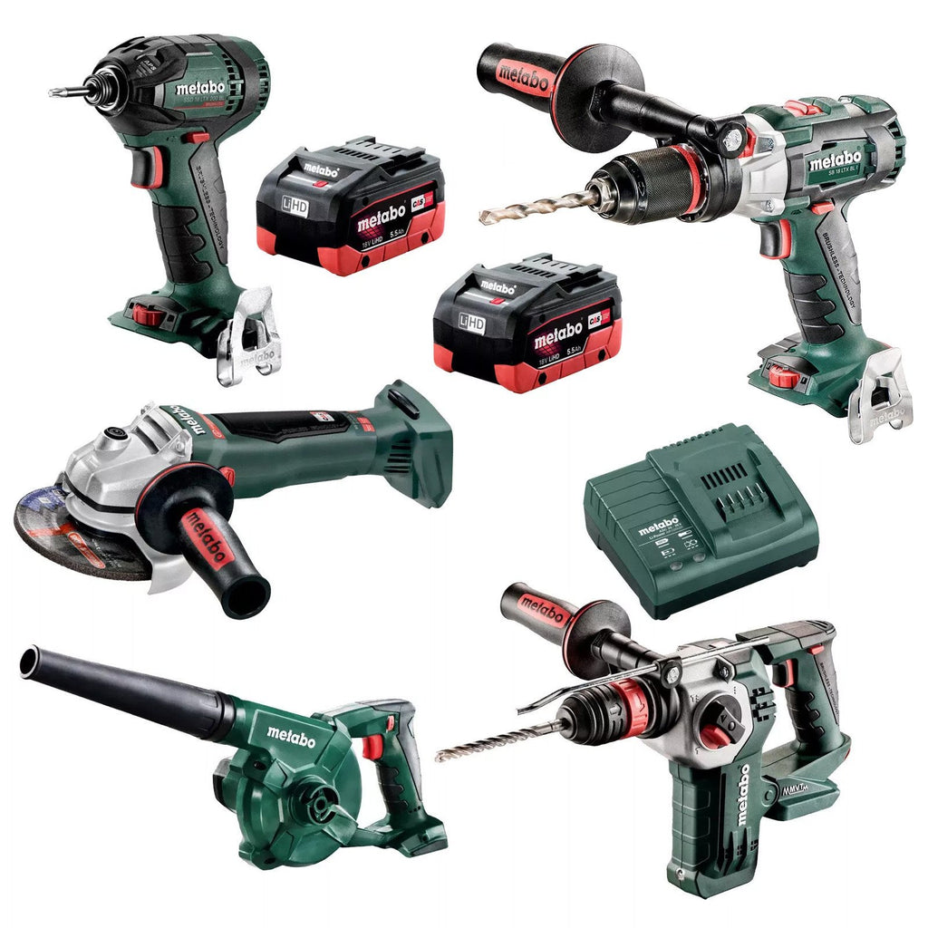Metabo 18V 5 Piece Brushless LiHD Combo AU68503000